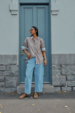 Load image into Gallery viewer, Peta Oversized Shirt Toffee Check
