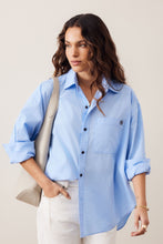 Load image into Gallery viewer, Peta Shirt Organic cotton poplin sky  Blue. Ceres Life