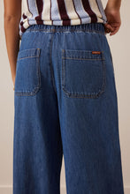 Load image into Gallery viewer, Andie Wide leg Drawstring Denim Pant