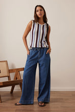 Load image into Gallery viewer, Andie Wide leg Drawstring Denim Pant