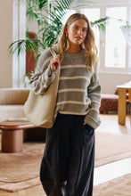 Load image into Gallery viewer, Lila Oversized Knit Crew Grey Marle