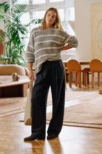 Load image into Gallery viewer, Lila Oversized Knit Crew Grey Marle