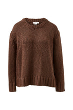 Load image into Gallery viewer, Sage Chunky Knit Crew Chocolate