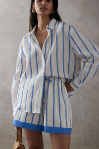 Sancia The Label - The Salma Shirt, Riviera Stripe