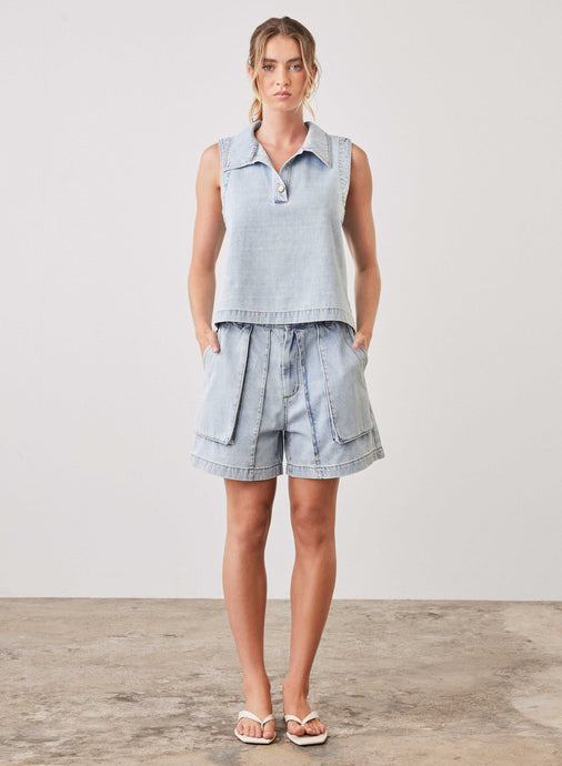 Riptide Denim Top