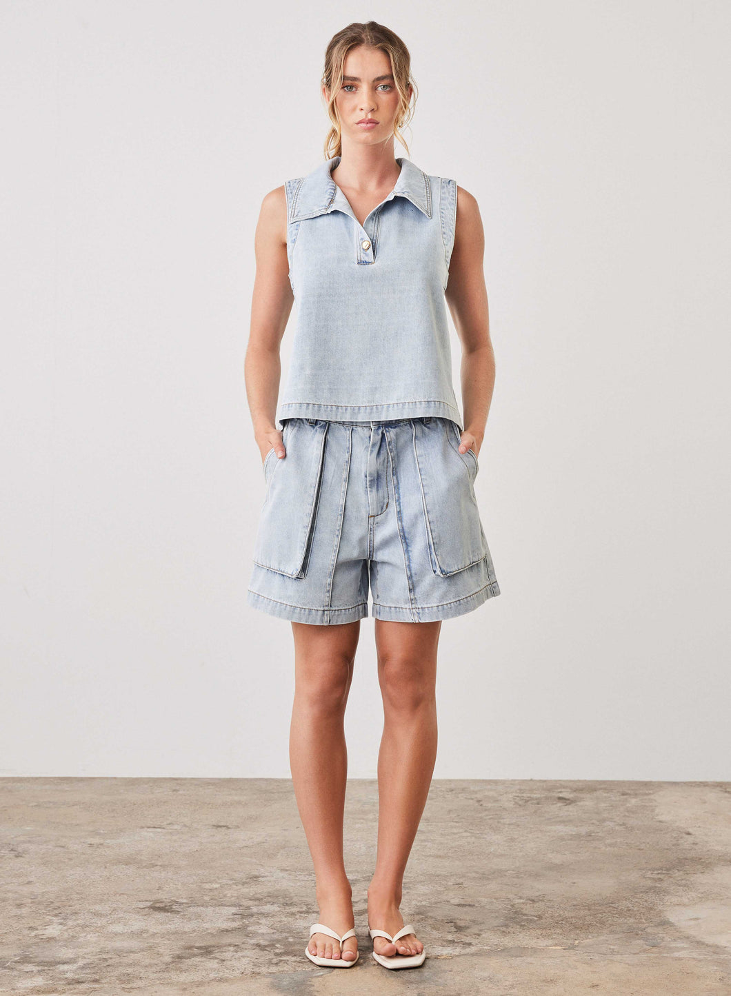 Riptide Denim Top