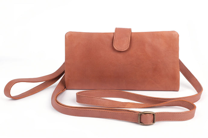 BL-38 Slash Leather bag Camel