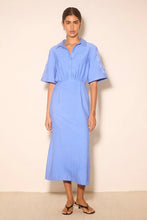 Load image into Gallery viewer, Zahara Embroidered Midi Dress Blue