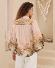 Load image into Gallery viewer, Palm Blouse peach