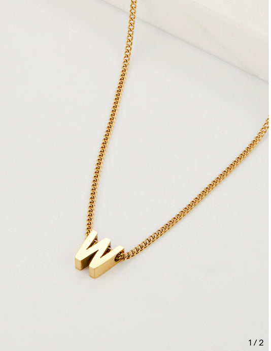 Zafino Letter Necklace letter W