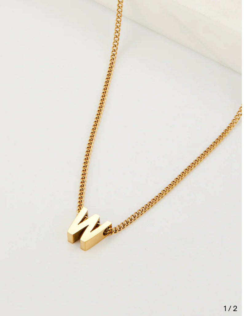 Zafino Letter Necklace letter W