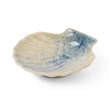 Load image into Gallery viewer, Scallop Blue Glazed Dish - Madras Link