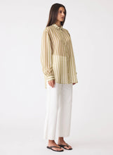Load image into Gallery viewer, Sahara Shirt, Sage Stripe