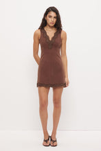 Load image into Gallery viewer, Lacie Denim Mini Dress, Mocha