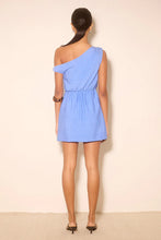 Load image into Gallery viewer, Zahra Embroidered Mini Dress Blue