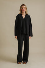 Load image into Gallery viewer, Grace Collared Merino Cotton Pullover - Talamaya
