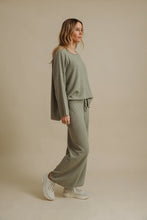 Load image into Gallery viewer, Winter Retreat merino wool cotton pullover Acacia- Talamaya