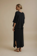 Load image into Gallery viewer, Retreat Cotton Twist Tee Pullover, Deep Ocean
