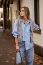 Load image into Gallery viewer, Peta Shirt Organic cotton poplin sky  Blue. Ceres Life