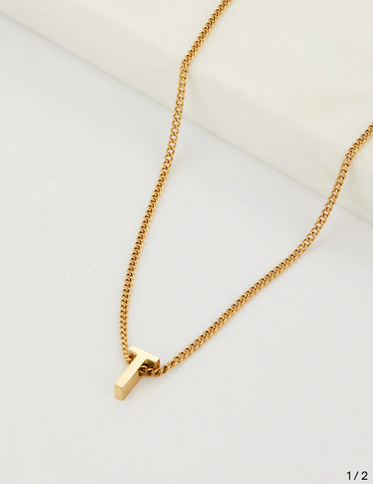 Zafino Letter Necklace letter T