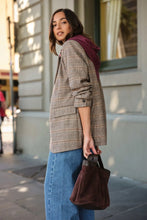 Load image into Gallery viewer, Joni Blazer Brown  Check Ceres Life