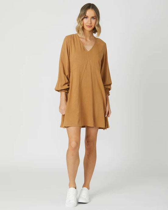 Sass Clothing - Alexis Dress, Toffee