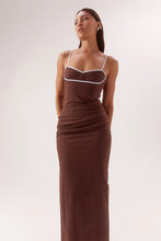 Load image into Gallery viewer, Britta Dress, Choc/ Sky