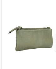 Load image into Gallery viewer, BL04 green leather wallet