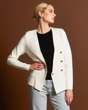 Load image into Gallery viewer, Fate &amp; Becker - Beverly Knit Blazer Cardigan, White