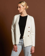 Load image into Gallery viewer, Fate &amp; Becker - Beverly Knit Blazer Cardigan, White