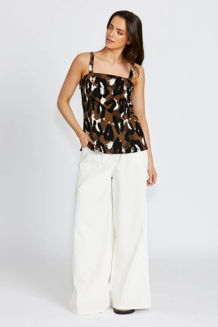 Ella Top Animal Print