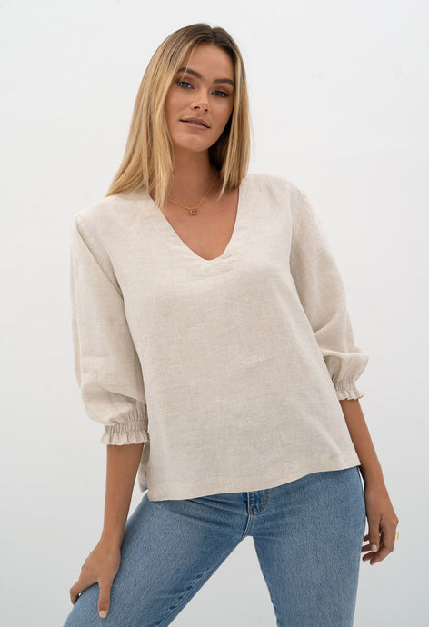 Humidity Lifestyle - Tulum Blouse, Natural