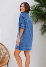 Load image into Gallery viewer, Tara denim mini dress