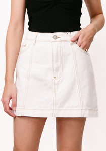 Country Denim - Aline Skirt, Off White