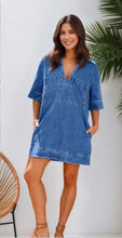 Load image into Gallery viewer, Tara denim mini dress
