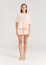 Load image into Gallery viewer, Boxy Tee Stripe Peony