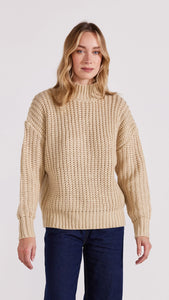 Staple The Label - Anika Knit Jumper, Natural