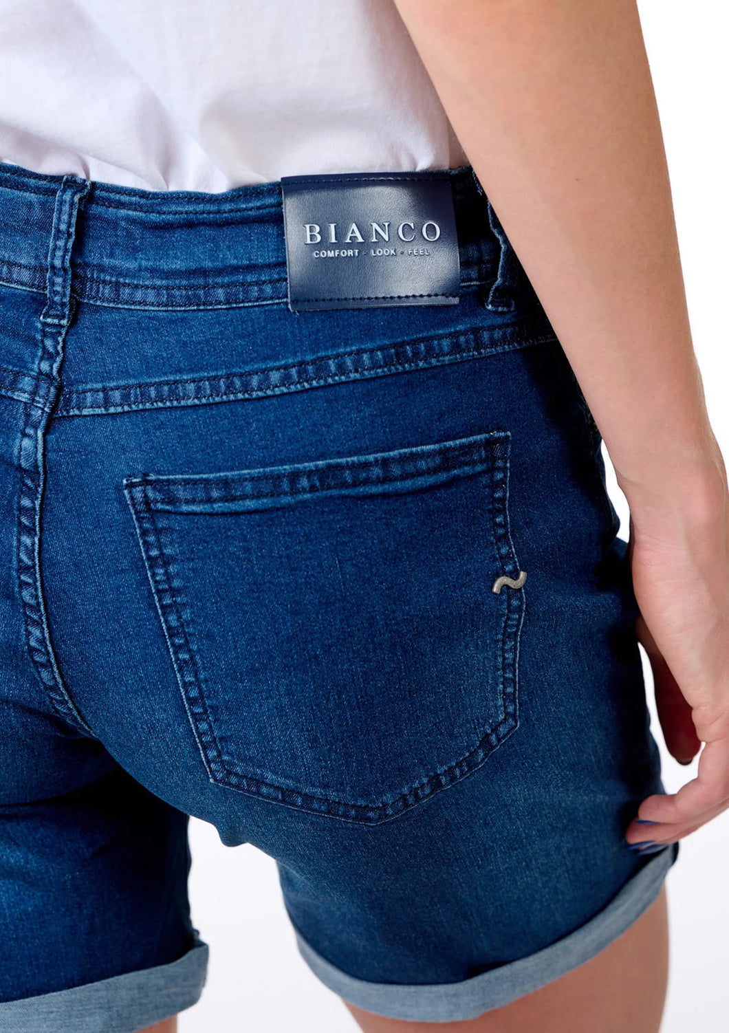 Bianco Jeans - Anyolite Shorts, Dark Blue