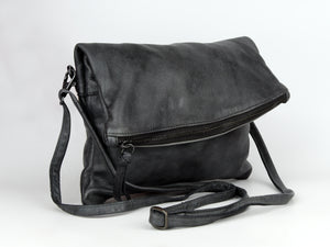 BL03- Charcoal Black l Leather bag