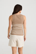 Load image into Gallery viewer, Brave &amp; True - Amba Tank, Nut/Ecru Stripe