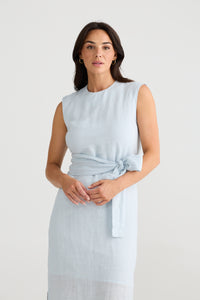 Brave & True - Turning Point Dress, Sky