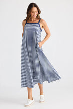 Load image into Gallery viewer, Erica Dress, Navy Gingham