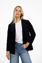 Load image into Gallery viewer, Va Va Velour Jacket Navy - Humidity