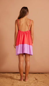 Minkpink - Cartagena Mini Dress, Red Block