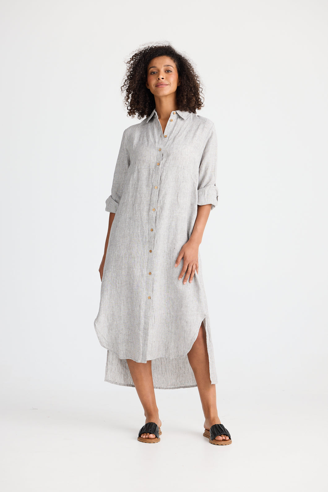 Castro Overshirt, Charcoal Fleck