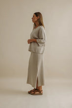 Load image into Gallery viewer, Coral Knitted Tee Pullover Sand - Talamaya