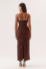 Load image into Gallery viewer, Britta Dress, Choc/ Sky