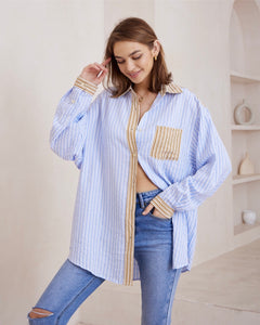 Alfie Blue Striped shirt