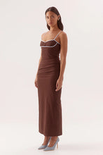 Load image into Gallery viewer, Britta Dress, Choc/ Sky