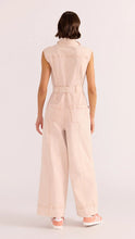 Load image into Gallery viewer, Dahlia denim panel jumpsuit pink - Minkpink